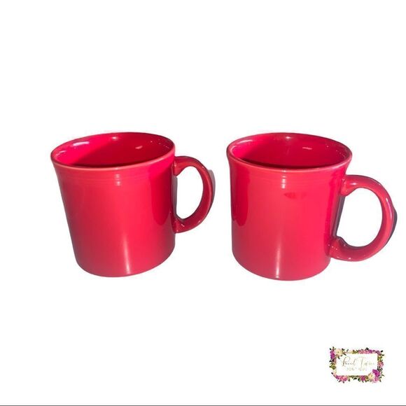 Fiesta Fiestaware Coffee Mug Scarlet Red HLC USA D Handle - Picture 11 of 13